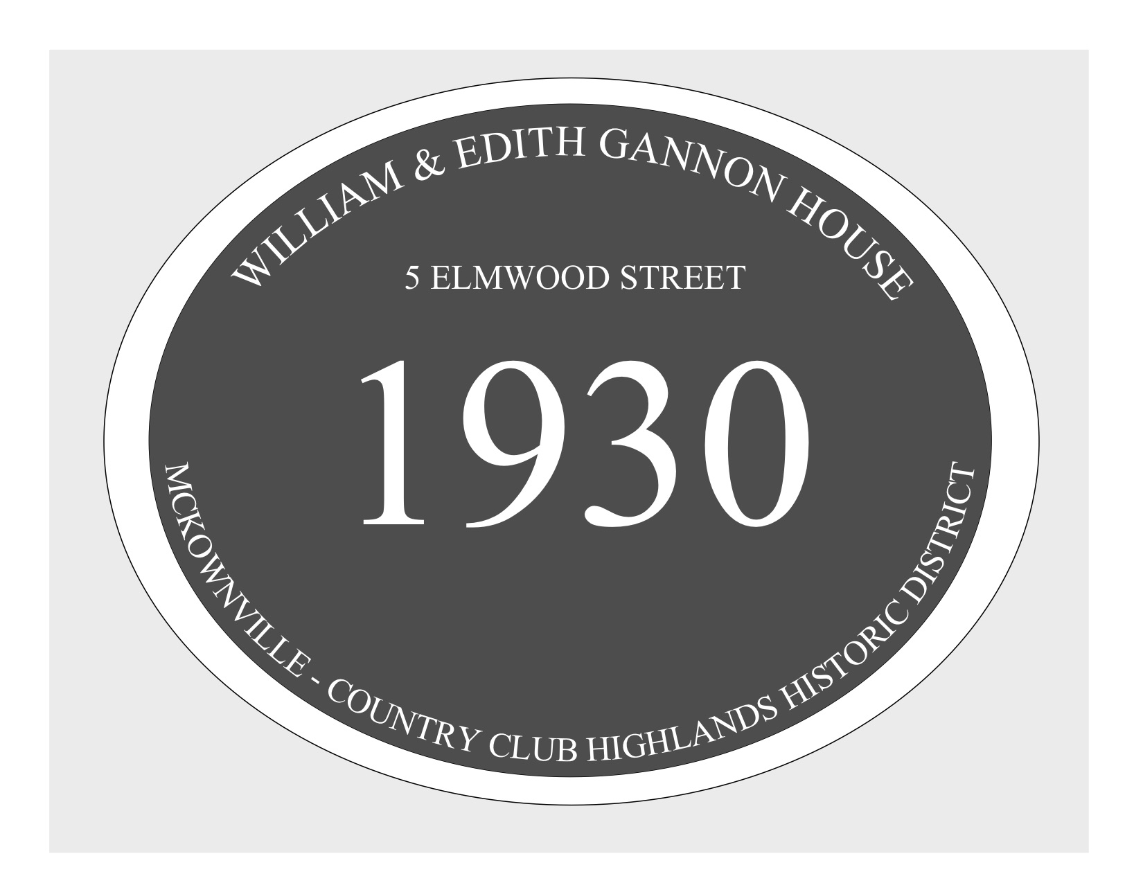 house plaque
draft design McKownville CCH 5 Elmwood St