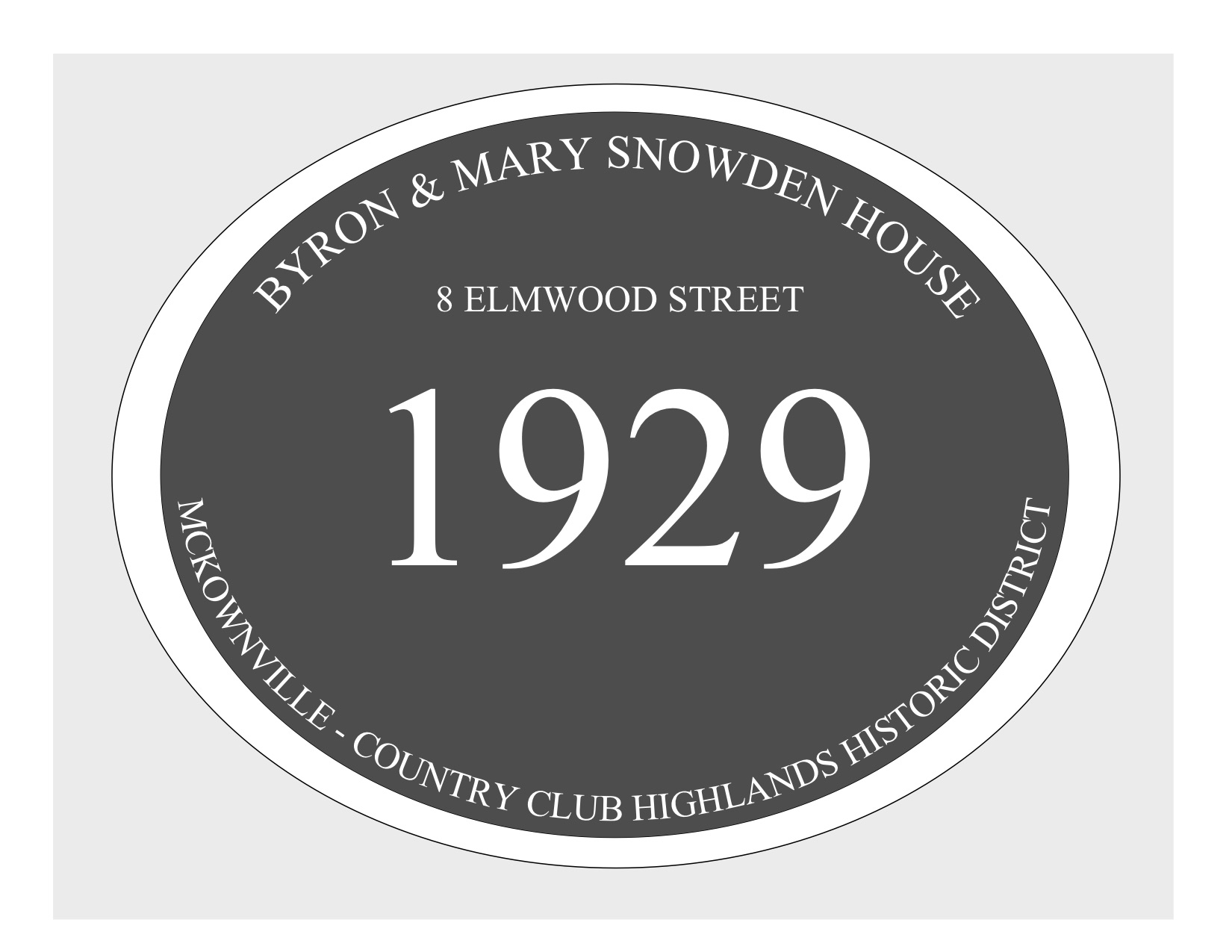 house plaque
draft design McKownville CCH 8 Elmwood St