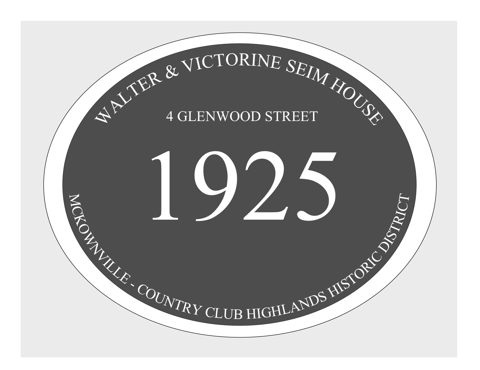 house
plaque draft design McKownville CCH 4 Glenwood St