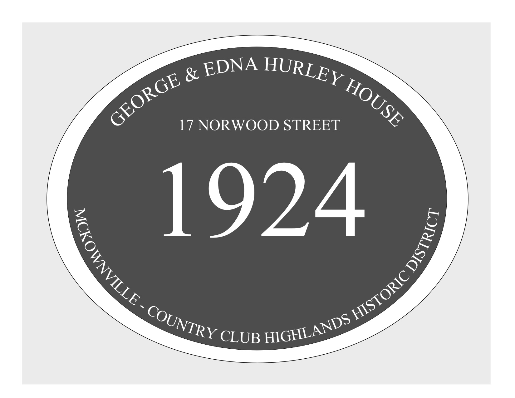 house
plaque draft design McKownville CCH 17 Norwood St