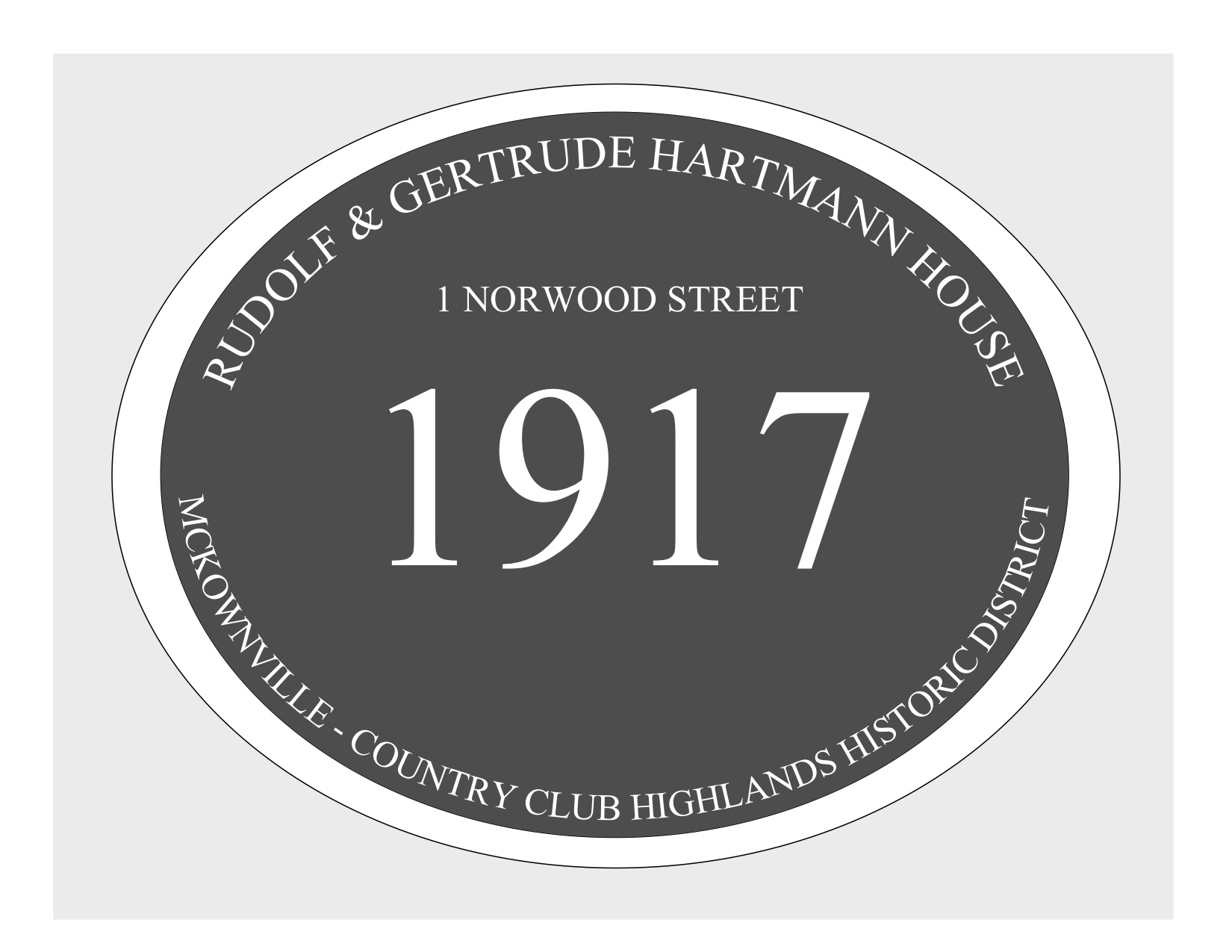 house plaque
draft design McKownville CCH 1 Norwood St