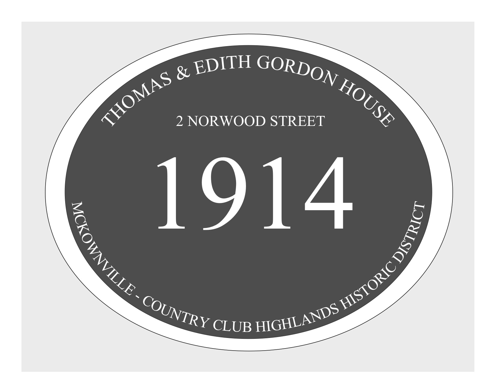 house plaque
draft design McKownville CCH 2 Norwood St