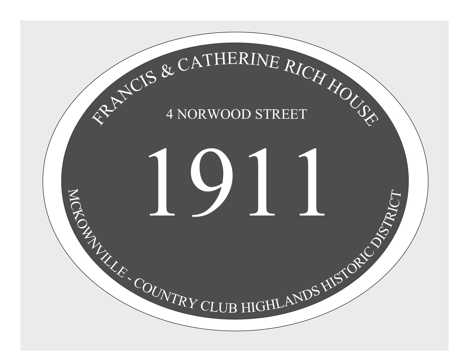 house plaque
draft design McKownville CCH 4 Norwood St