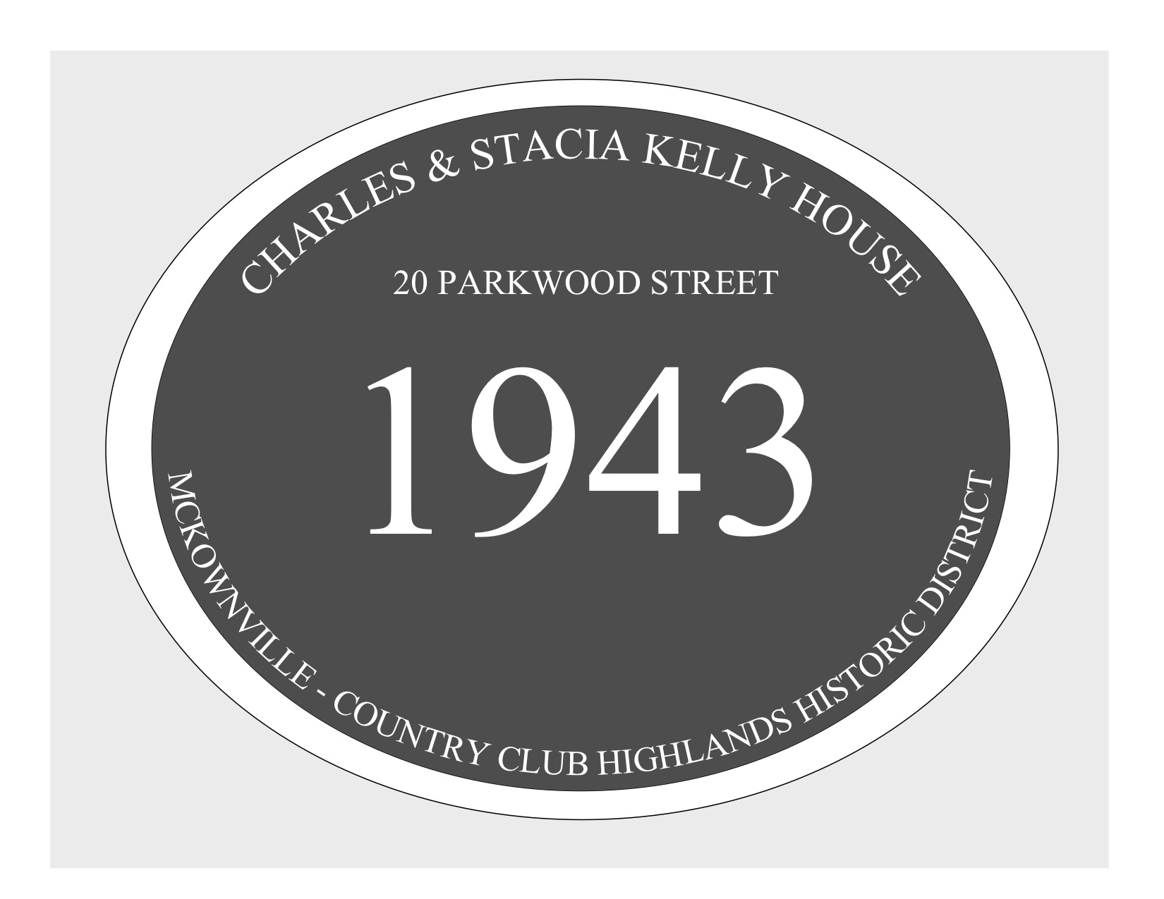 house
plaque draft design McKownville CCH 20 Parkwood St