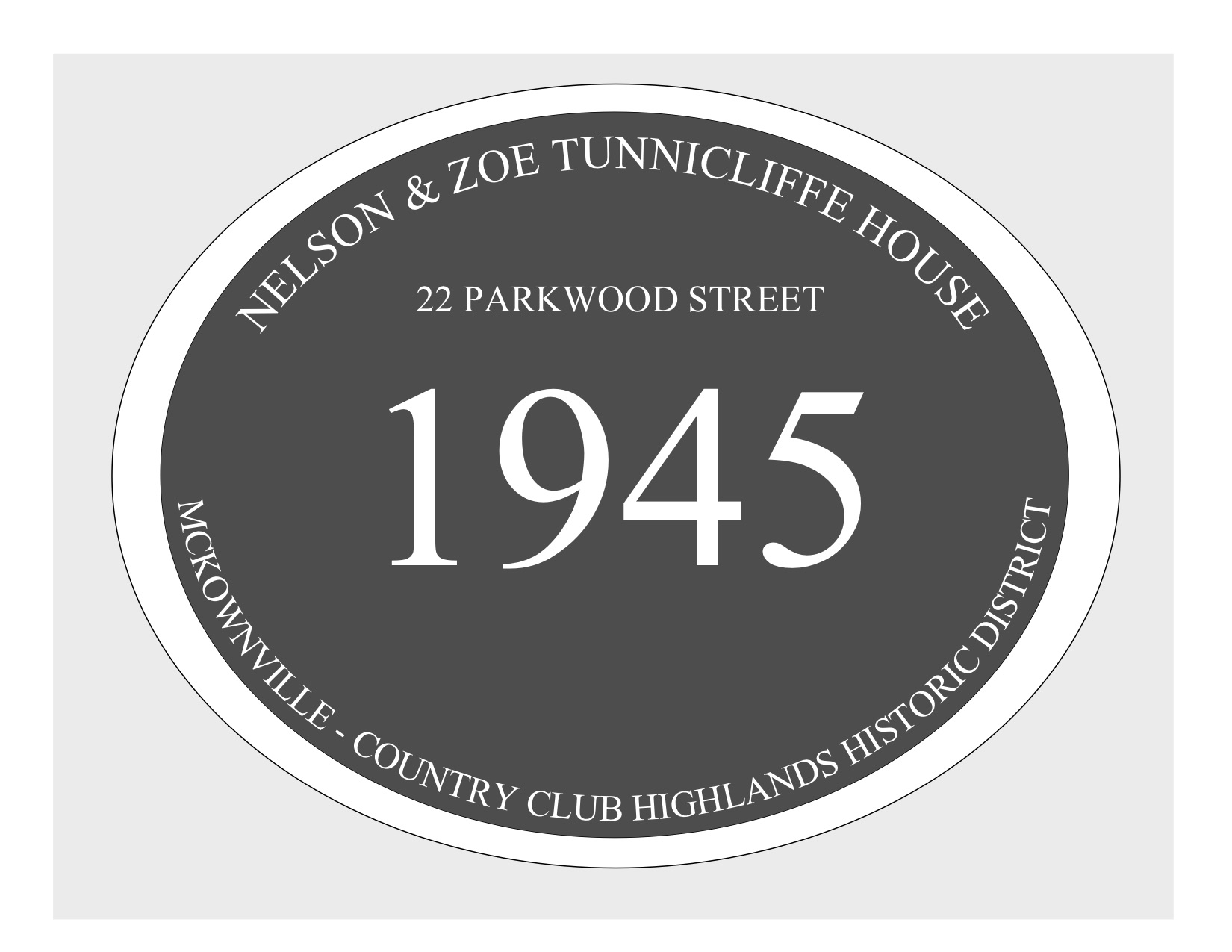 house
plaque draft design McKownville CCH 22 Parkwood St