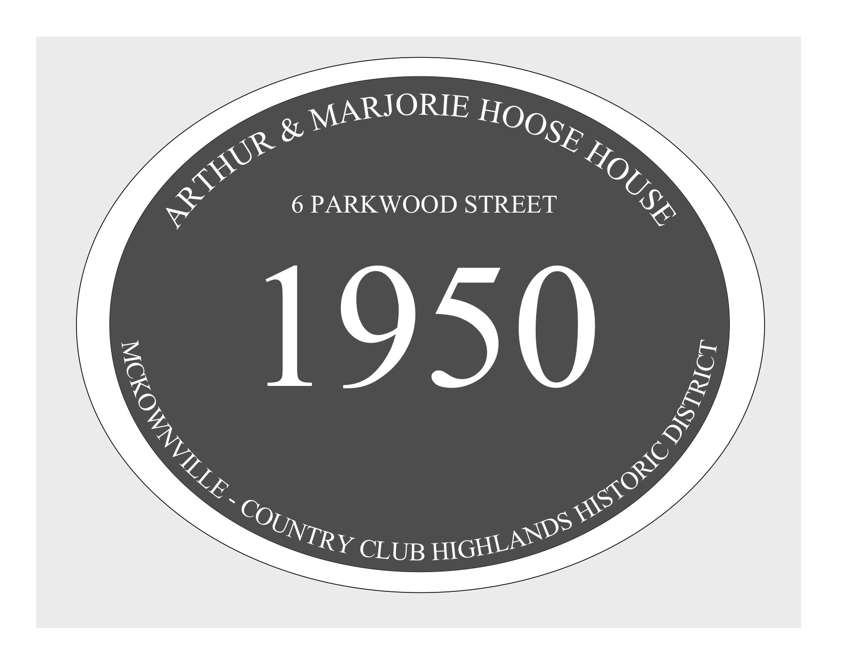 house
plaque draft design McKownville CCH 6 Parkwood St