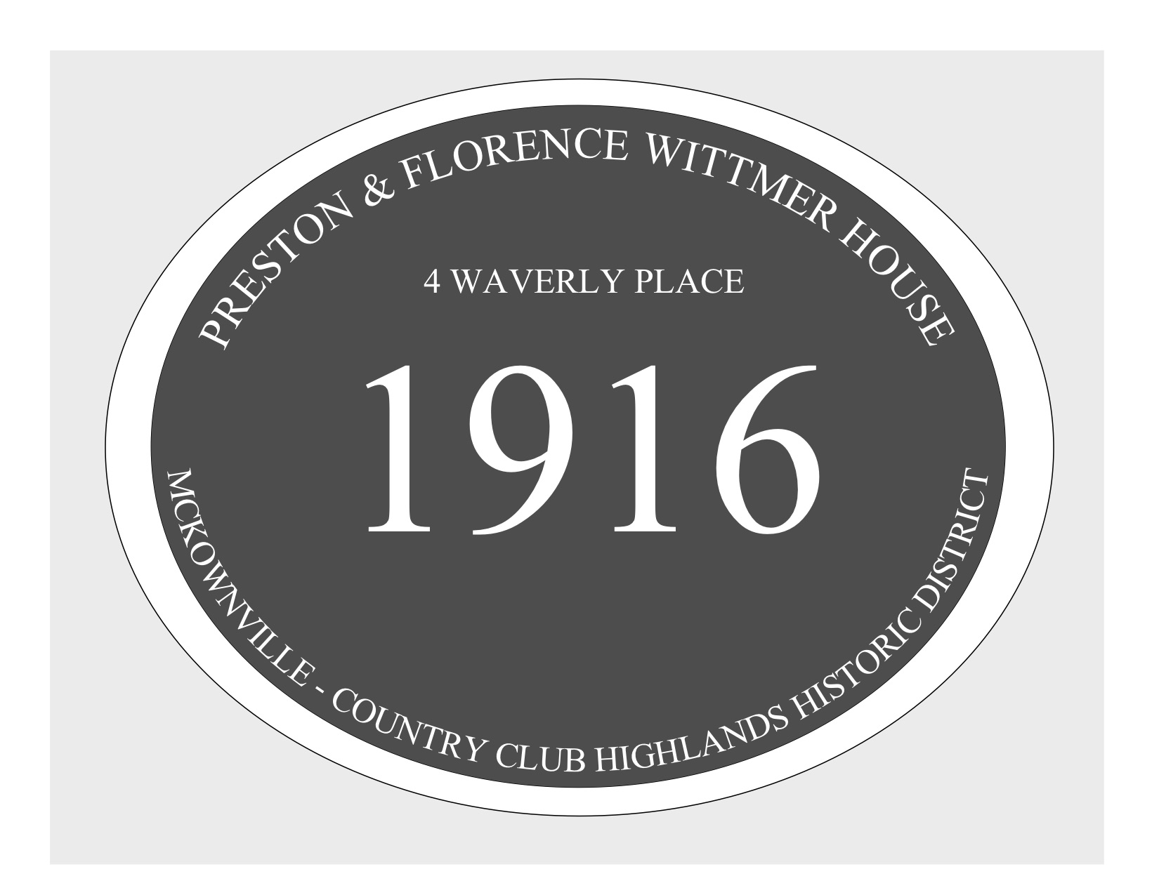 house
plaque draft design McKownville CCH 4 Waverly Pl