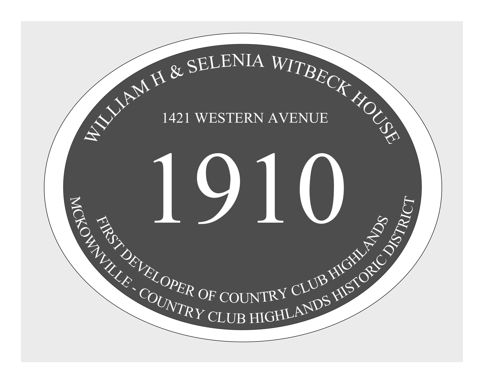house
plaque draft design McKownville CCH