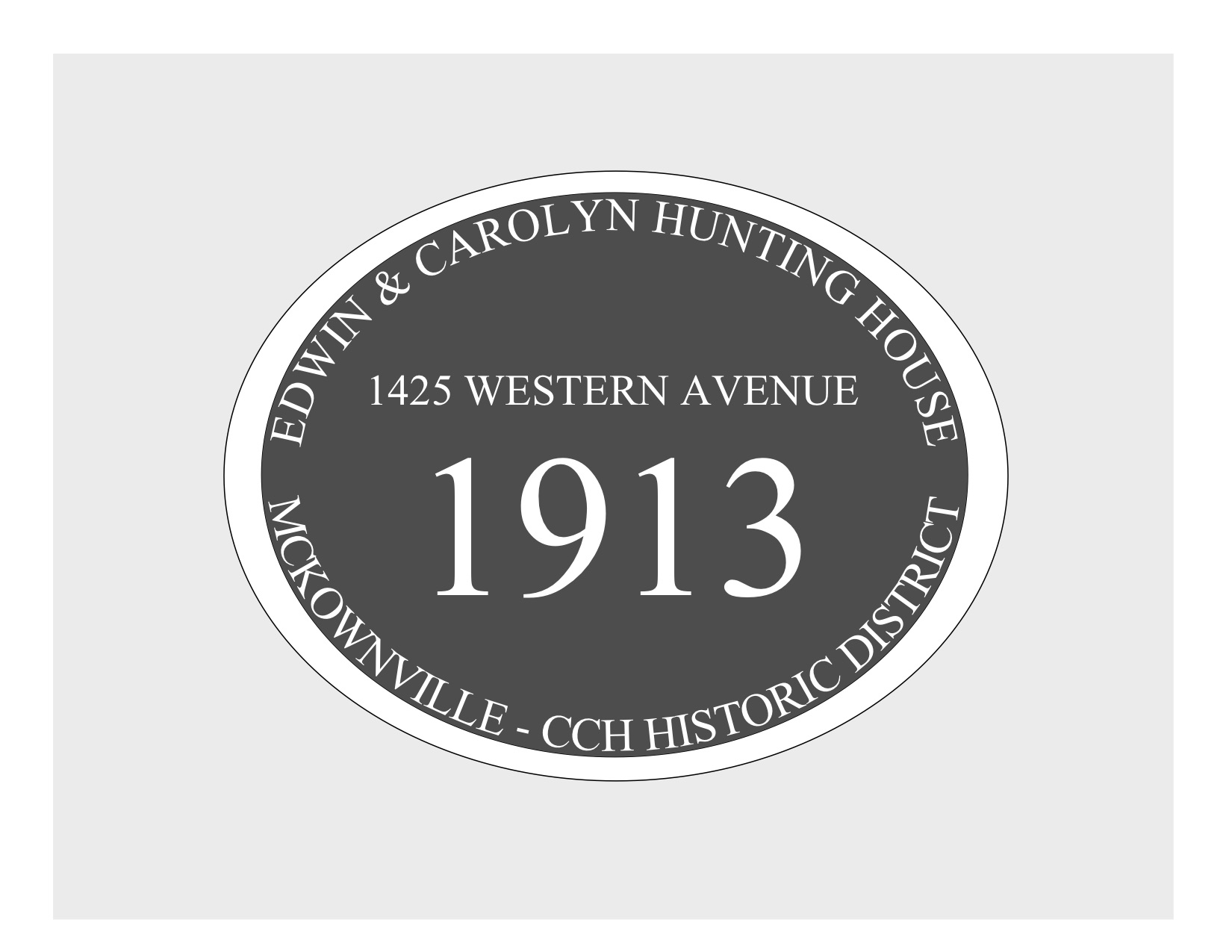 house
plaque draft design McKownville CCH 1425 Western Ave