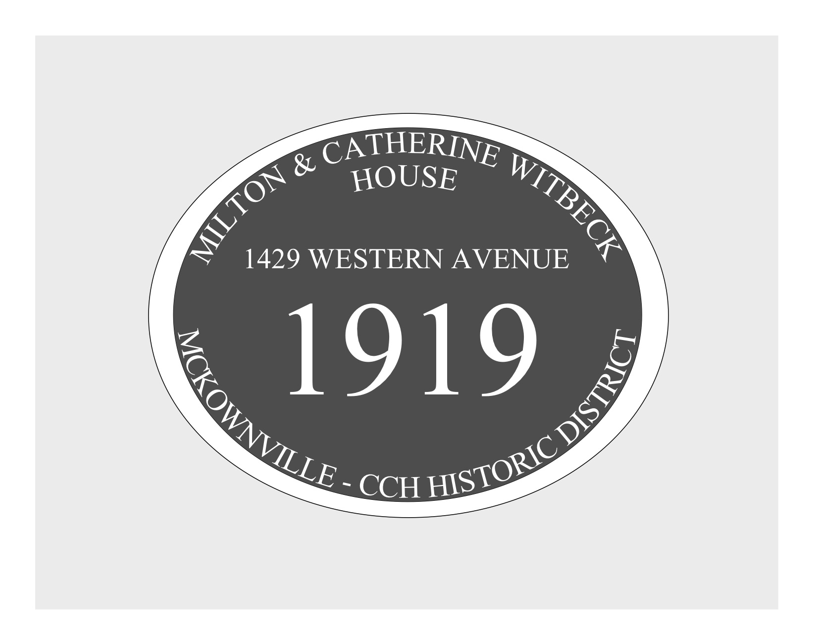 house
plaque draft design McKownville CCH 1429 Western Ave
