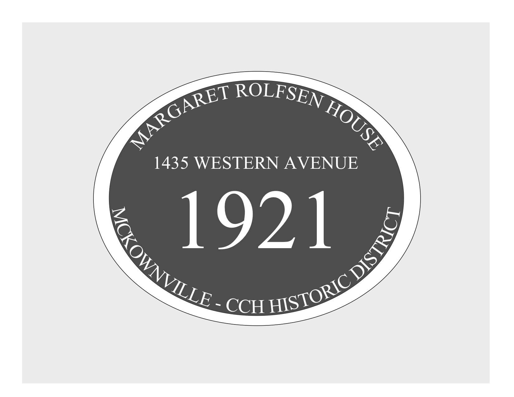 house
plaque draft design McKownville CCH 1435 Western Ave