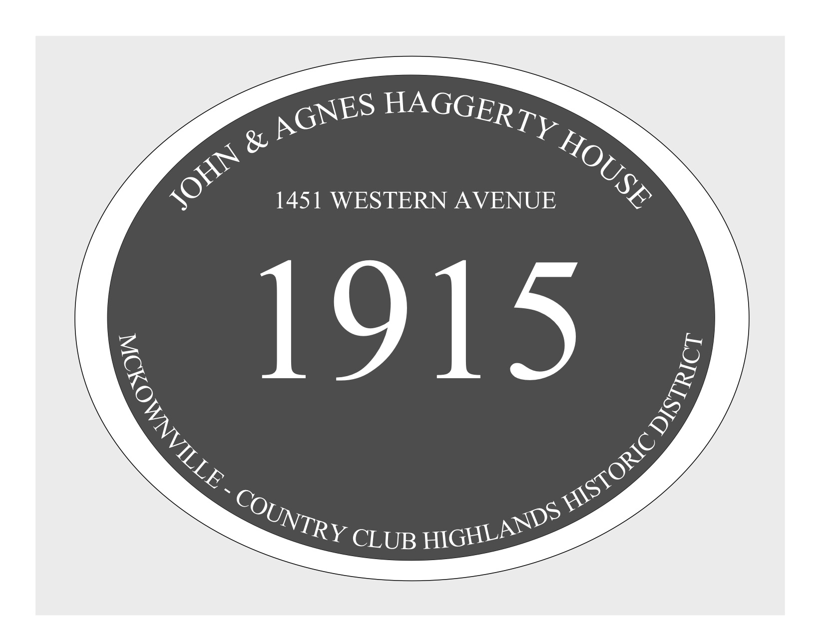 house
plaque draft design McKownville CCH 1451 Western Ave