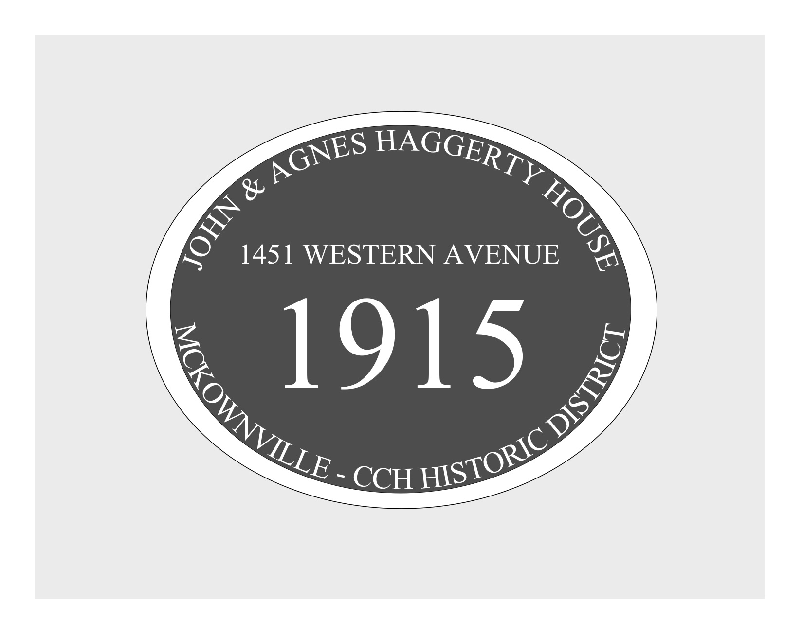 house
plaque draft design McKownville CCH 1451 Western Ave