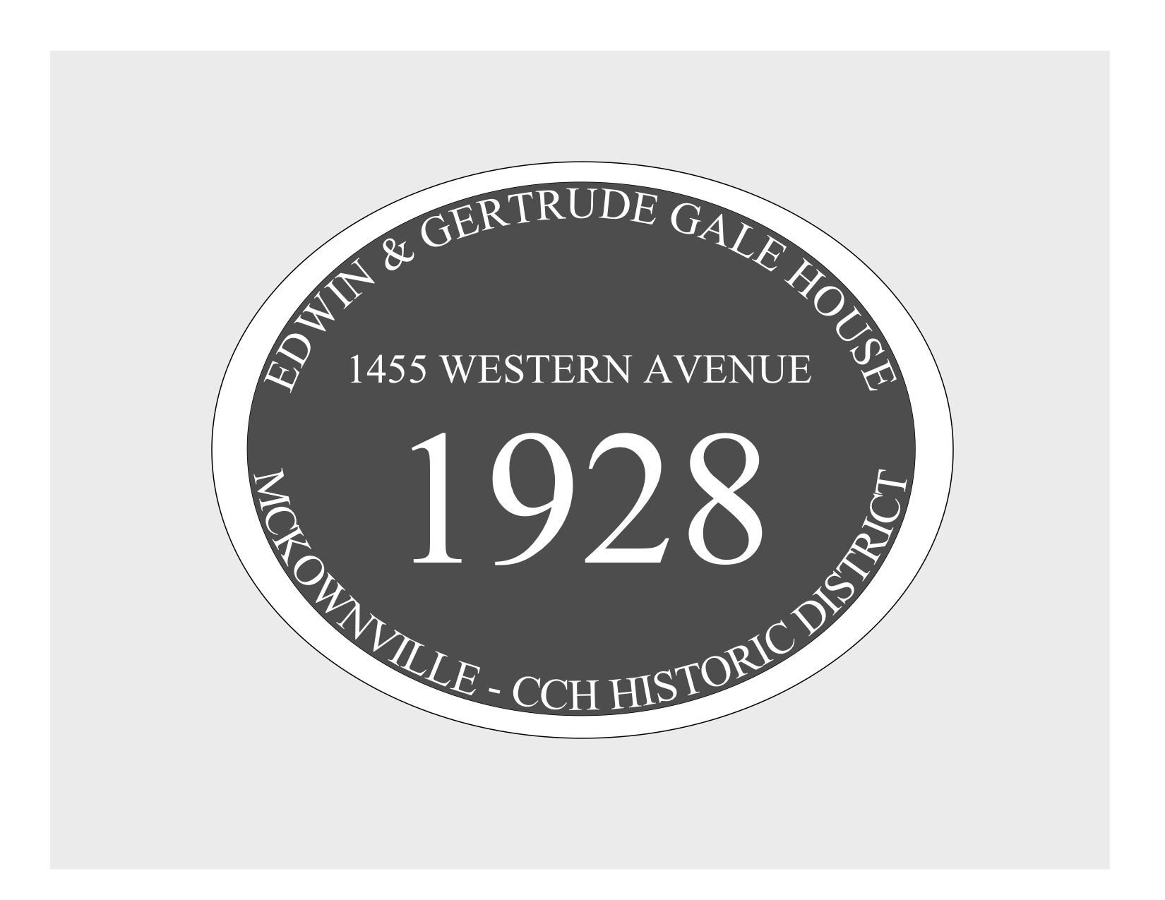 house
plaque draft design McKownville CCH 1455 Western Ave