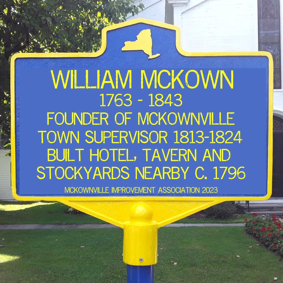 mockup image
of originally proposed marker sign