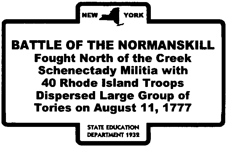 Battle of Normanskill
        highway marker