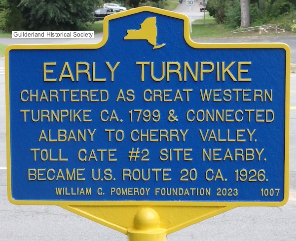Early Turnpike highway marker
        Rte 20 Guilderland