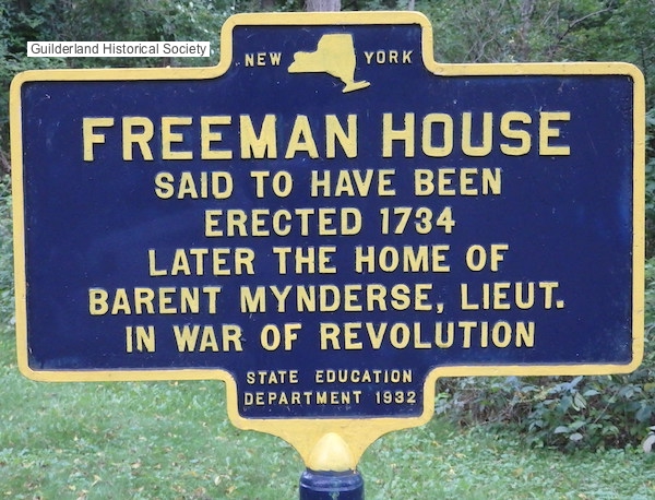 Freeman House highway marker
        Rte 146 Guilderland Center