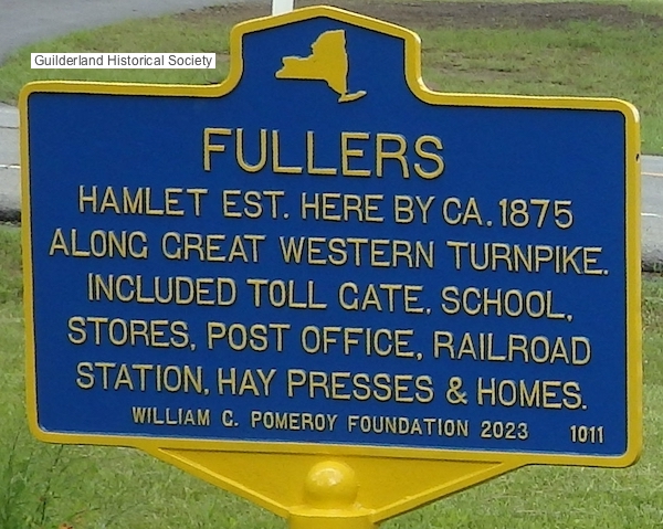Fullers highway marker US Rte 20
        Guilderland