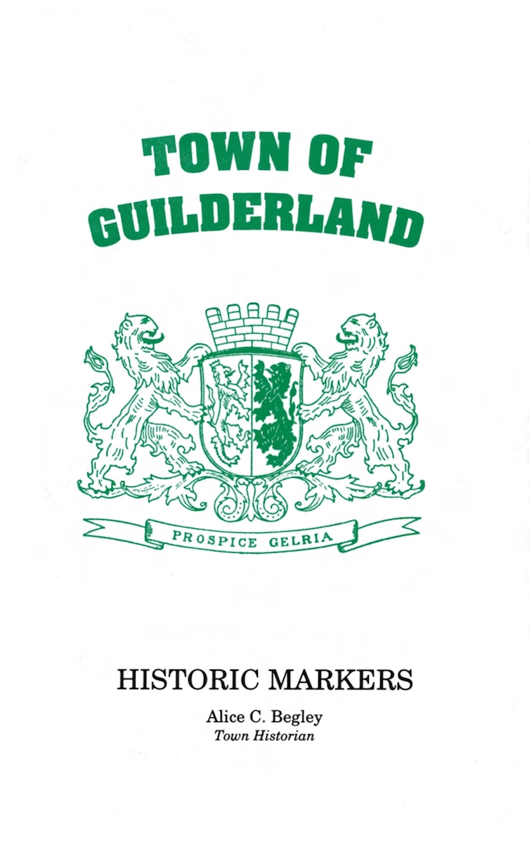 cover page Guilderland
        Highway markers