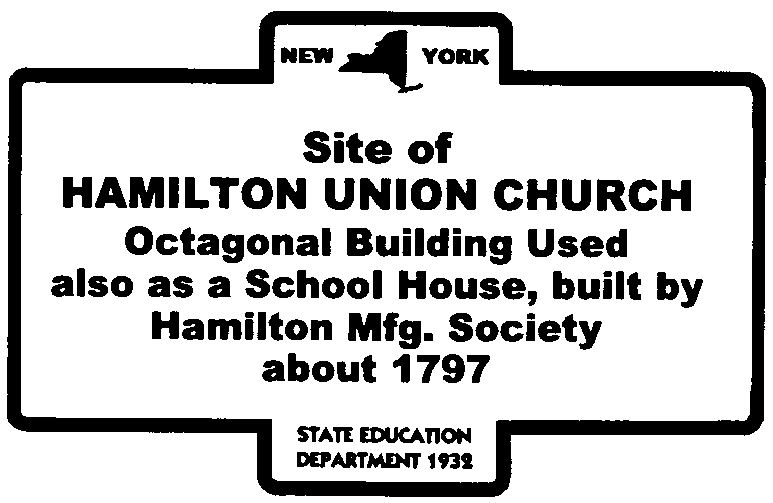 Hamilton Union Church
        marker