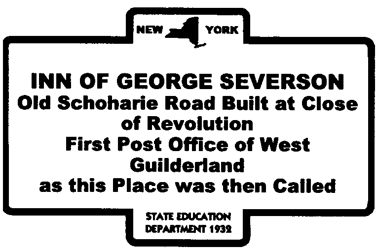 Inn of George Severson highway marker