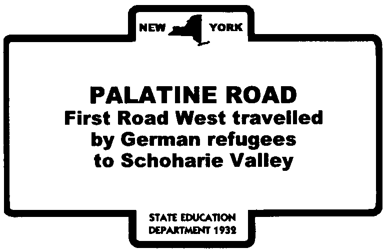 Palatine Road highway marker
