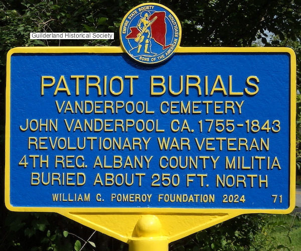 Patriot Burials highway
        marker