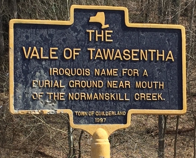 Vale of Tawasentha highway
        marker Rte 146 Guilderland