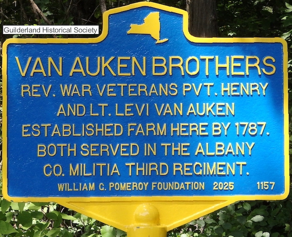 Van Auken Brothers highway
        marker