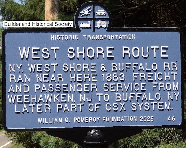 West Shore Route highway
          marker