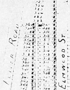 part of lot map Country Club Highlands 1912
