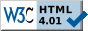 this page
and other pages on this site conform to W3C HTML4.01
