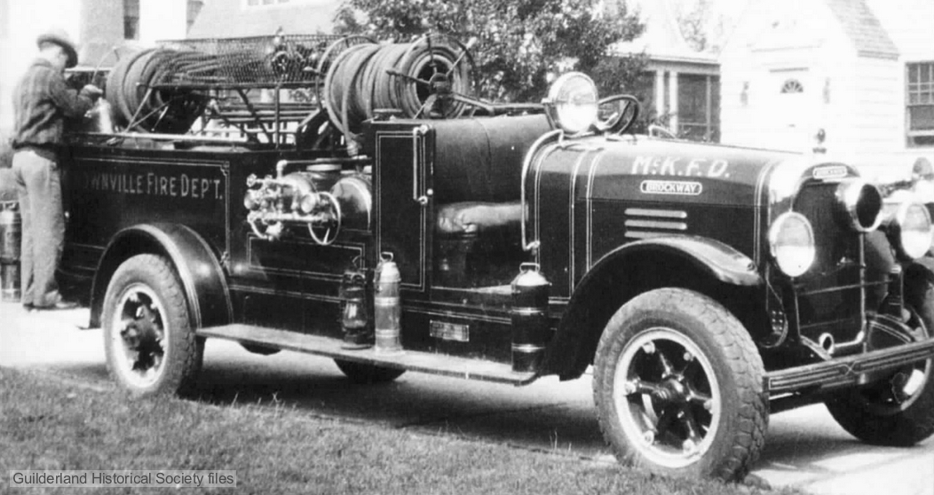 Brockway
fire truck of McKownville VFD 1930's