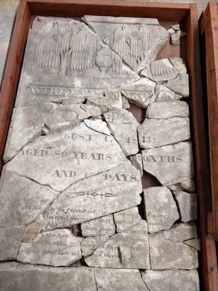 original gravestone of William McKown (1763-1843)