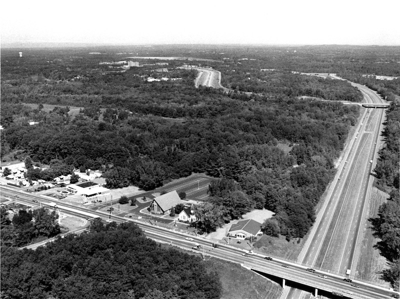 1980 - air photo
oblique view to N over McKownville Methodist Church