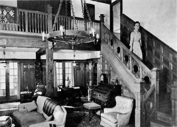 interior of the Thomas Woods house December 1966