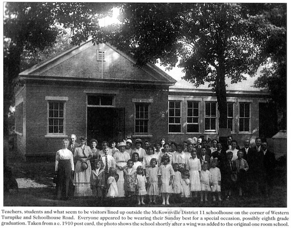 Mckownville Schoolhouse c.1910,
graduation?