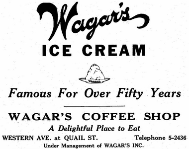 1940
Wagars Ice Cream Ad