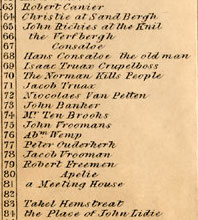 Bleeker
map settlement numbers