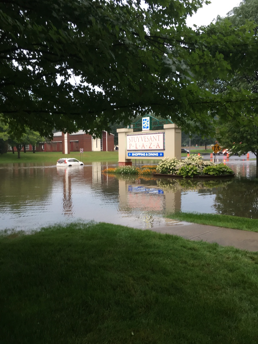 Western Ave at Stuyvesant
Plaza exit flooded 20230718