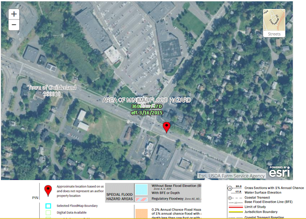 FEMA flood
hazard map Fuller & Western